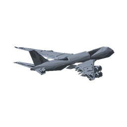 Long-haul Plane — 3D model in Tixplore: Travel Animator