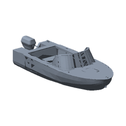 Speedboat — 3D model in Tixplore: Travel Animator