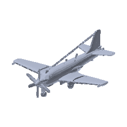 Propeller Plane — 3D model in Tixplore: Travel Animator